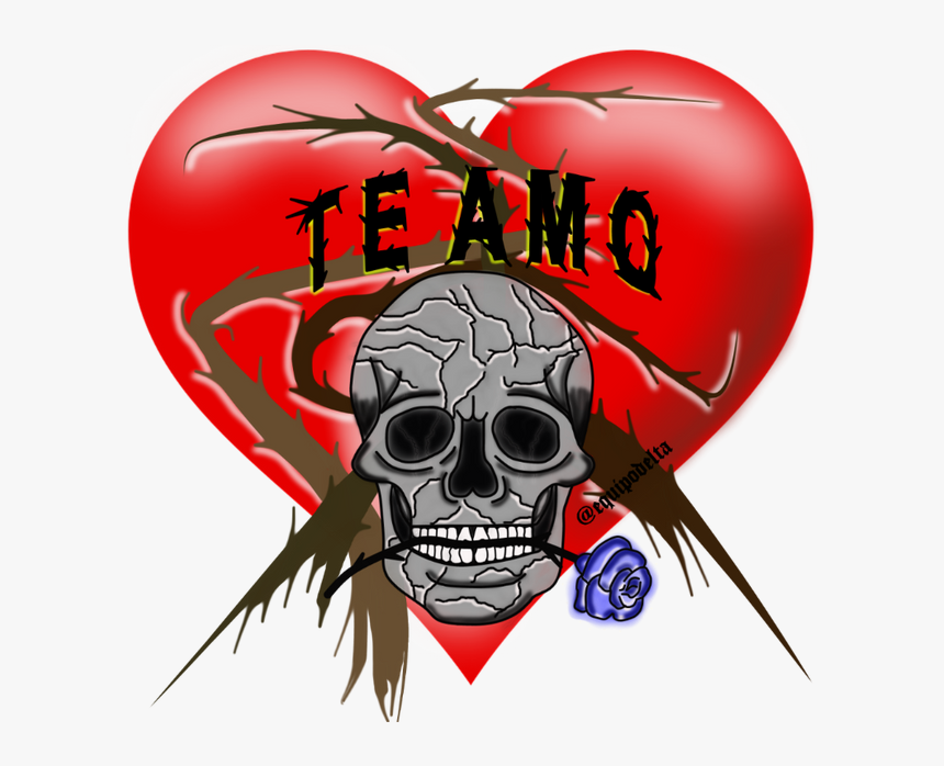 Cala3 - Dibujos De Calaveras De Amor, HD Png Download, Free Download