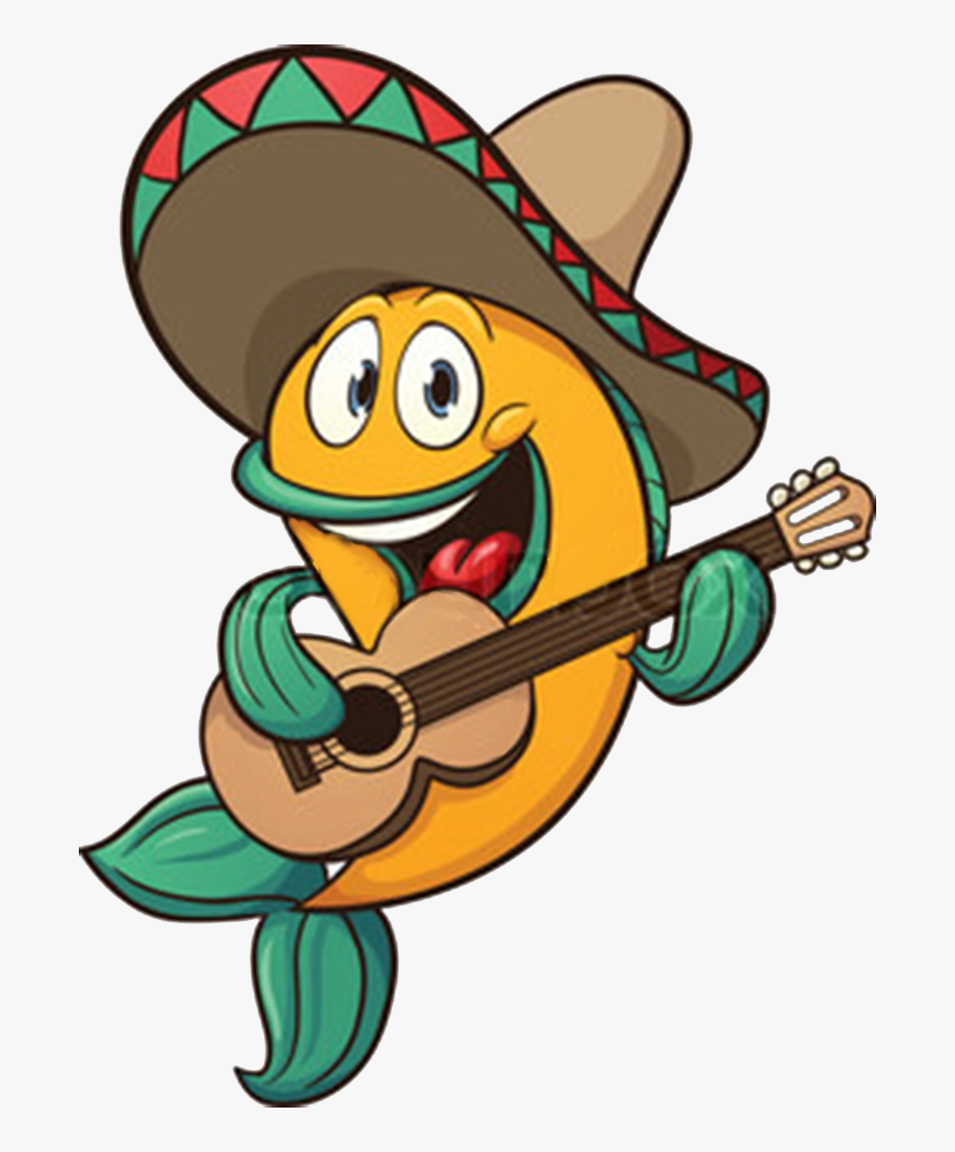 Transparent Taco Clipart Png - Fish Playing Guitar, Png Download, Free Download