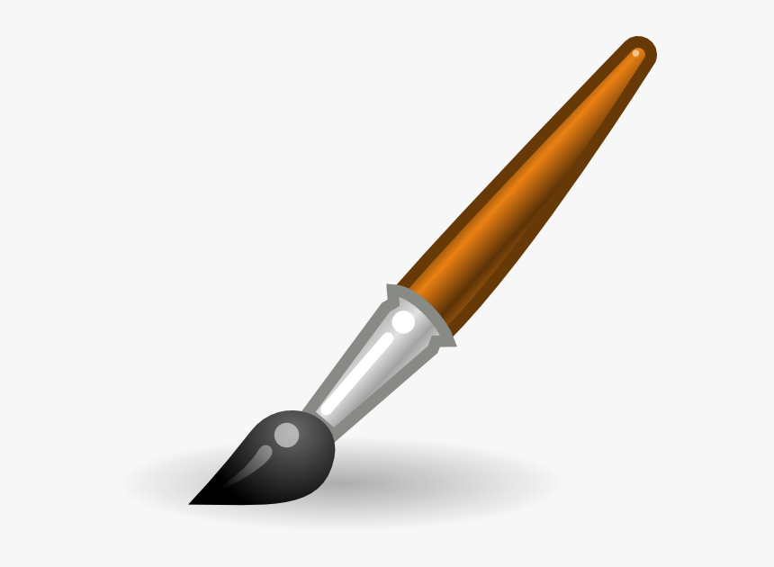 Paintbrush Paint Brush Black And White Clipart - Brush Tool In Paint, HD Png Download, Free Download