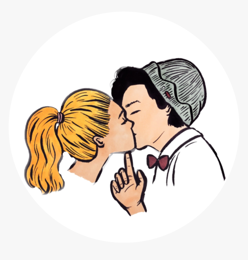 #amor #pareja #cool #tumblr - Bughead Kiss, HD Png Download, Free Download