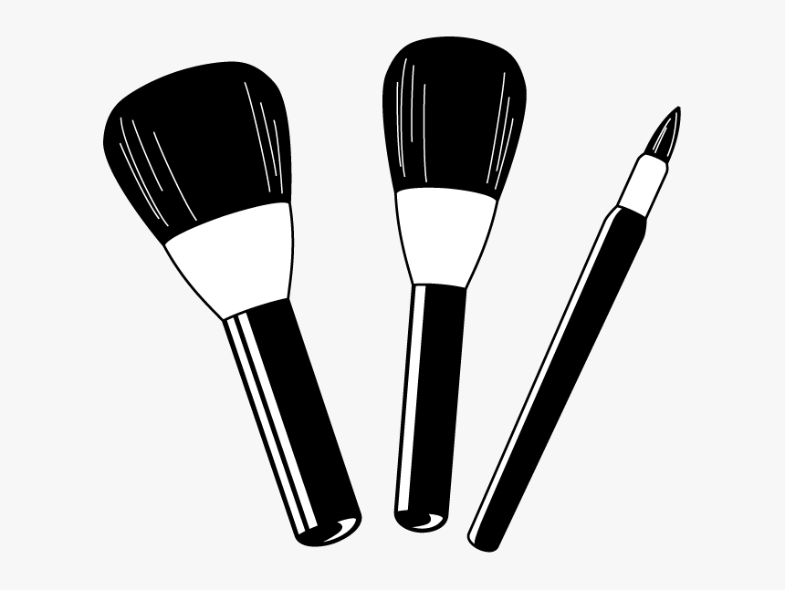 Transparent Makeup Clipart - Transparent Background Makeup Brushes Clipart, HD Png Download, Free Download