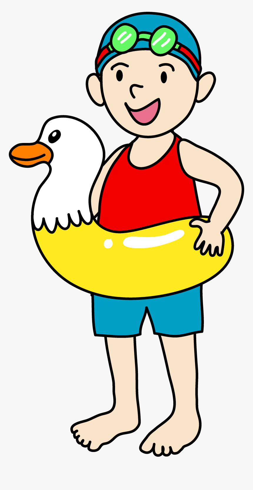 Pool People Png - Going To Swim Clipart, Transparent Png, Free Download