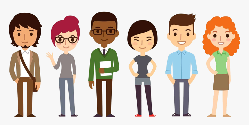 Png For Free - Cartoon Group Of People Png, Transparent Png, Free Download