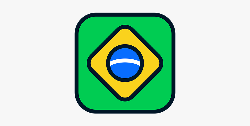 Brazil, Brazil Icon, Brazil Flag, World Cup Russia - Icone Bandeira Do Brasil, HD Png Download, Free Download