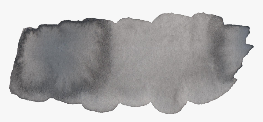 Gray Brush Stroke Png , Png Download - Brush Stroke Gray Watercolor, Transparent Png, Free Download