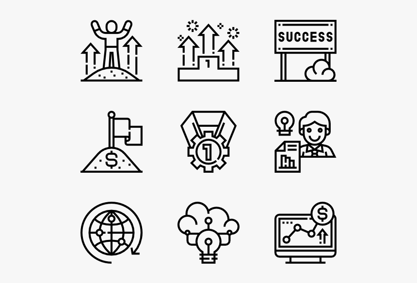 Business Success - Work Icon, HD Png Download, Free Download