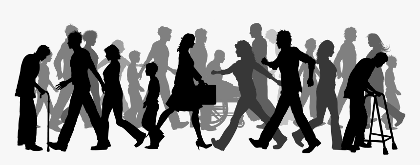 crowd silhouette png