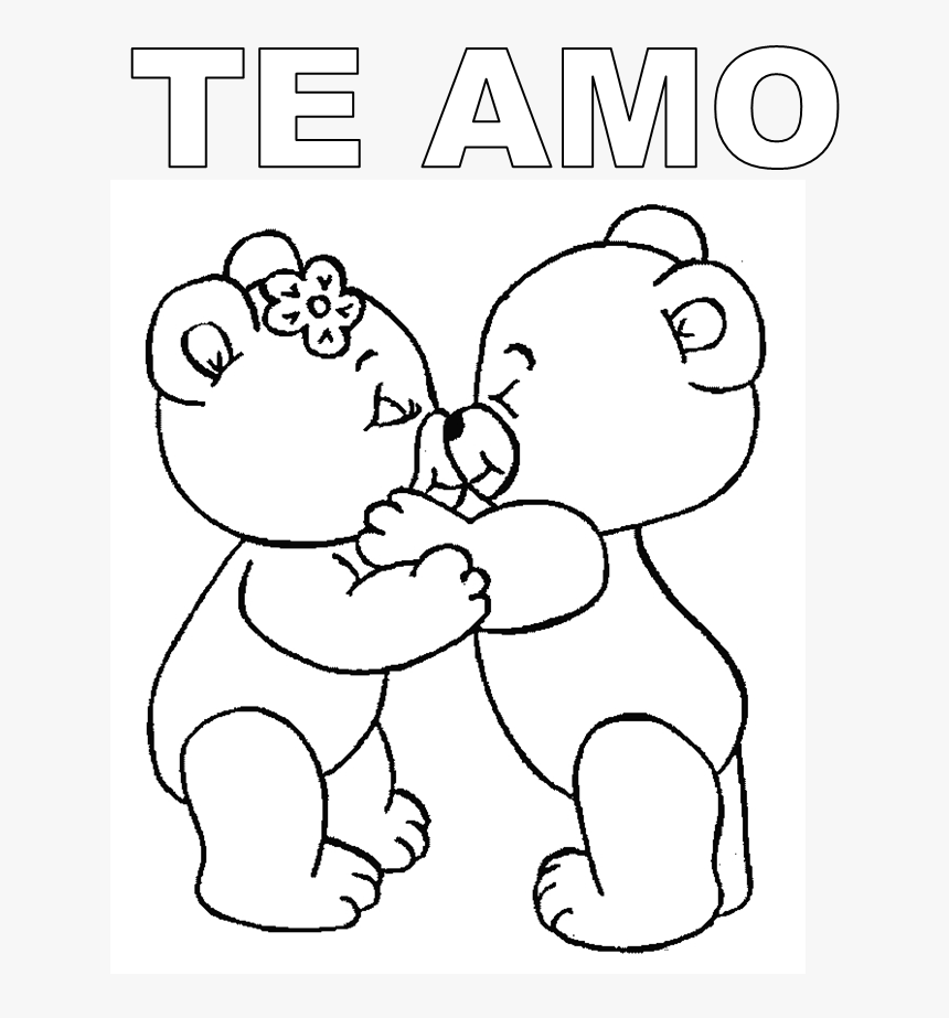 Lindos Y Tiernos Dibujos Animados - Teddy Bears In Love Draw, HD Png Download, Free Download