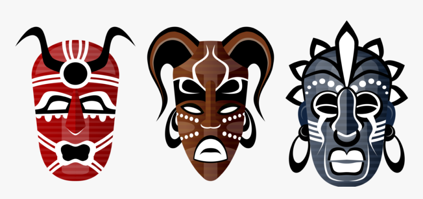 African Tribal Mask Clipart - Princess And The Frog Voodoo Masks, HD Png Download, Free Download