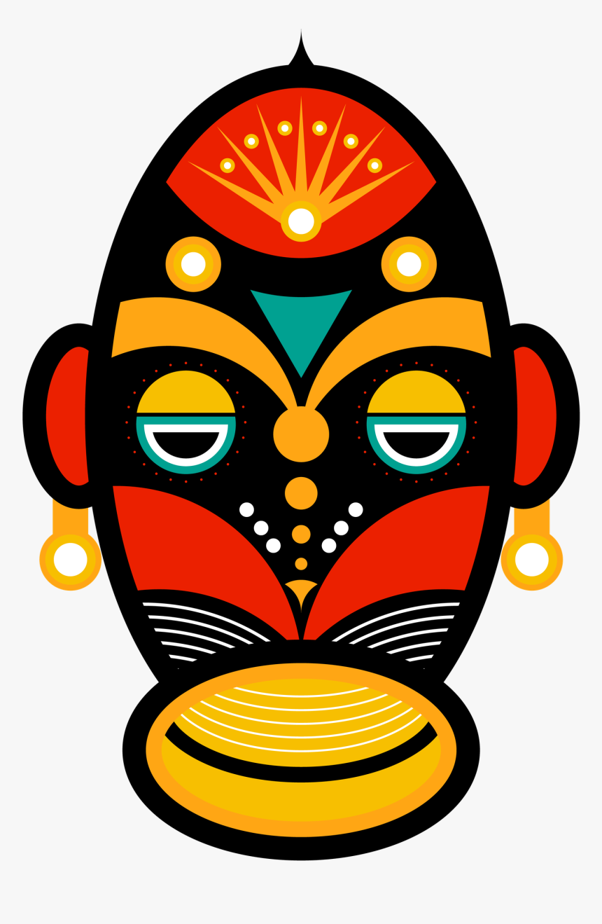 Transparent African Mask Png - Tribal African Mask Designs, Png Download, Free Download