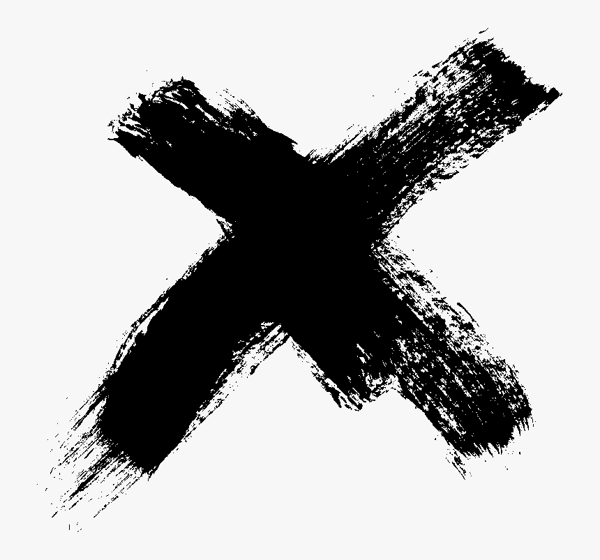 X Mark Brush Png, Transparent Png, Free Download