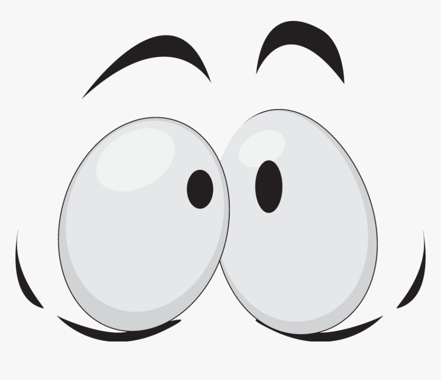 Transparent Black Eyes Png - Shocked Cartoon Eyes Png, Png Download, Free Download