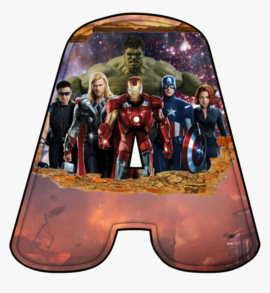 Alfabeto Os Vingadores 2 Png Letras - Transparent Background Avengers Png, Png Download, Free Download