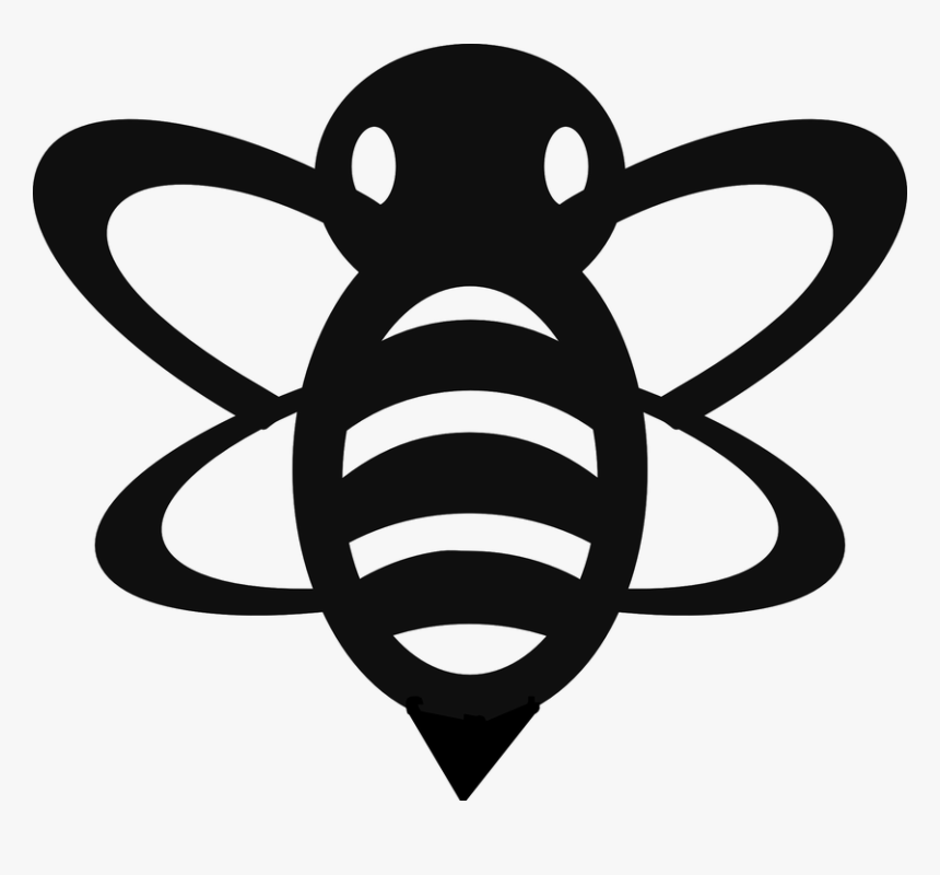 Bee Silhouette Png - Bumble Bee Clip Art, Transparent Png, Free Download