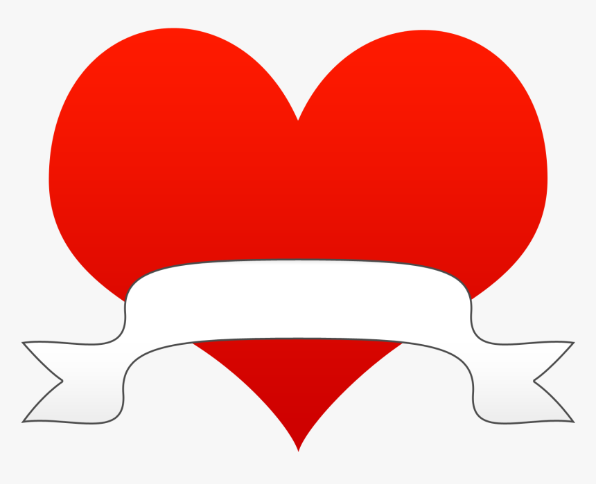 Hearts Clipart Heart Banner - Heart, HD Png Download, Free Download