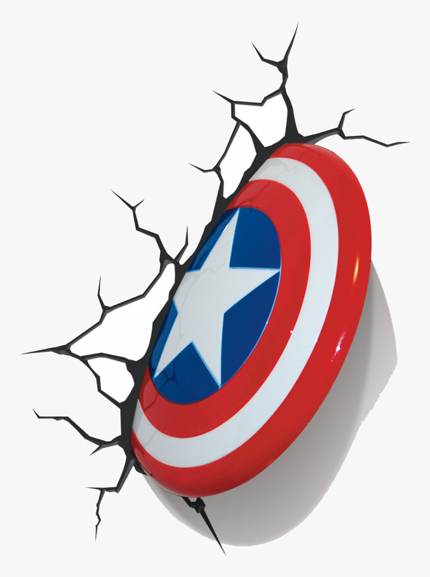 Transparent Os Vingadores Png - Captain America Shield Wall Painting, Png Download, Free Download