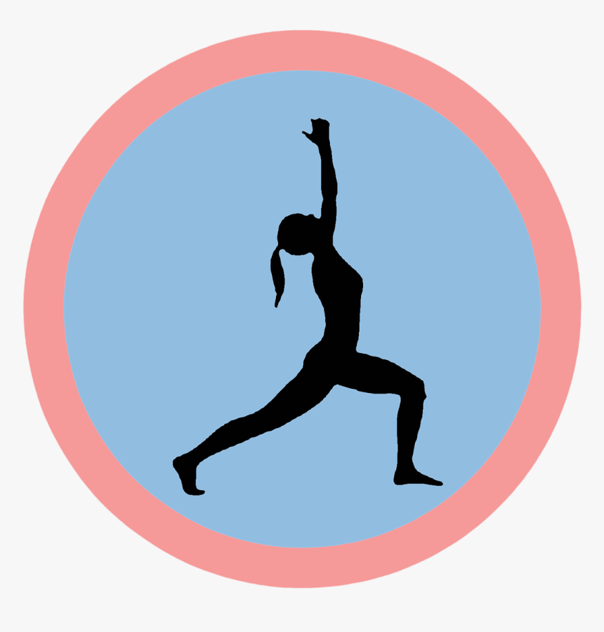 Black, Icon, Sport, Asian, Silhouette, Pose, People - Warrior Pose Yoga Silhouette, HD Png Download, Free Download