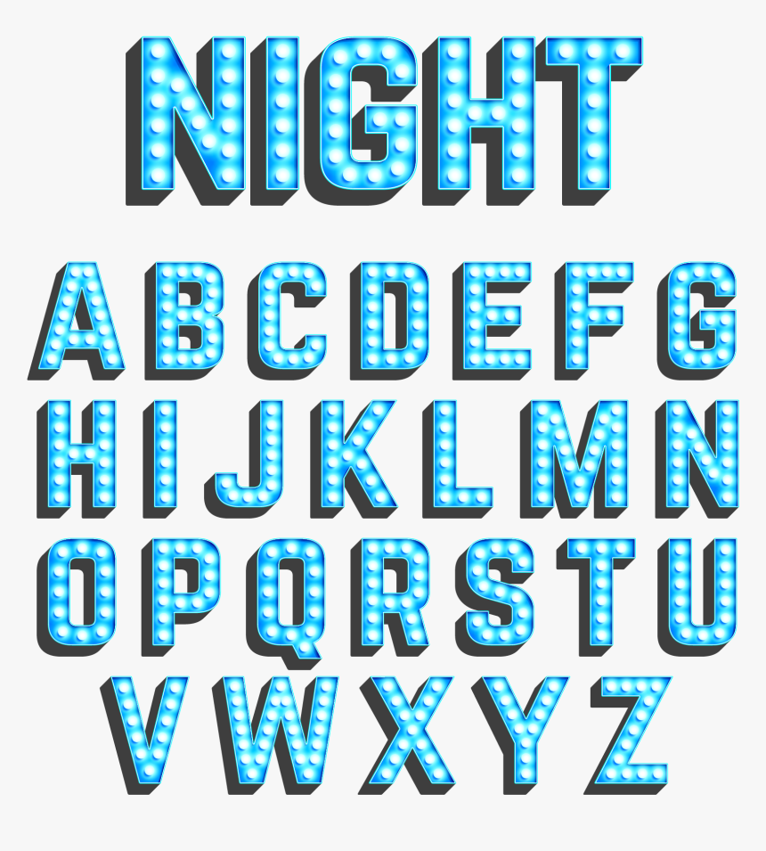 Blue Lighting Luminous Neon Wordart Download Hd Png - Letras De Neon Png, Transparent Png, Free Download