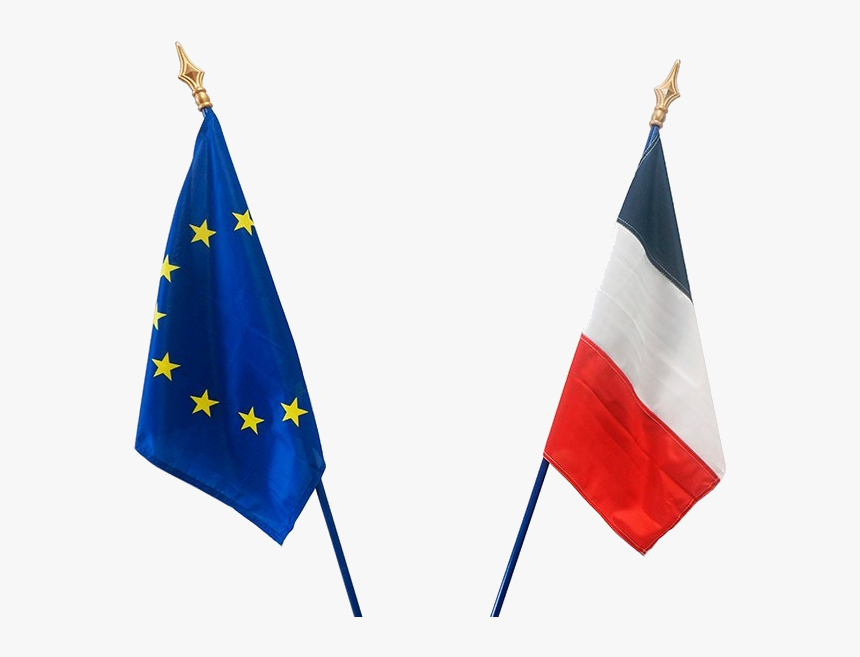 Pavoisement - Drapeau Français Et Européen Png, Transparent Png, Free Download