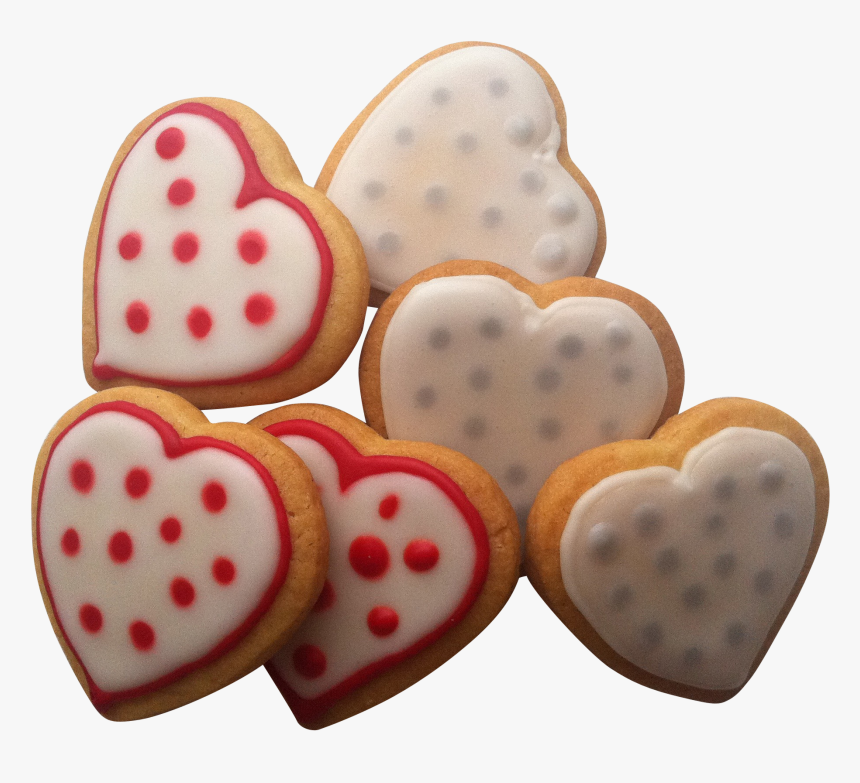 Heart Shaped Brown Cookies Png Image - Heart Cookies Png, Transparent Png, Free Download