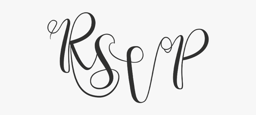 Rsvp Word Art In Transparent Png Gile - Rsvp Word Art, Png Download, Free Download