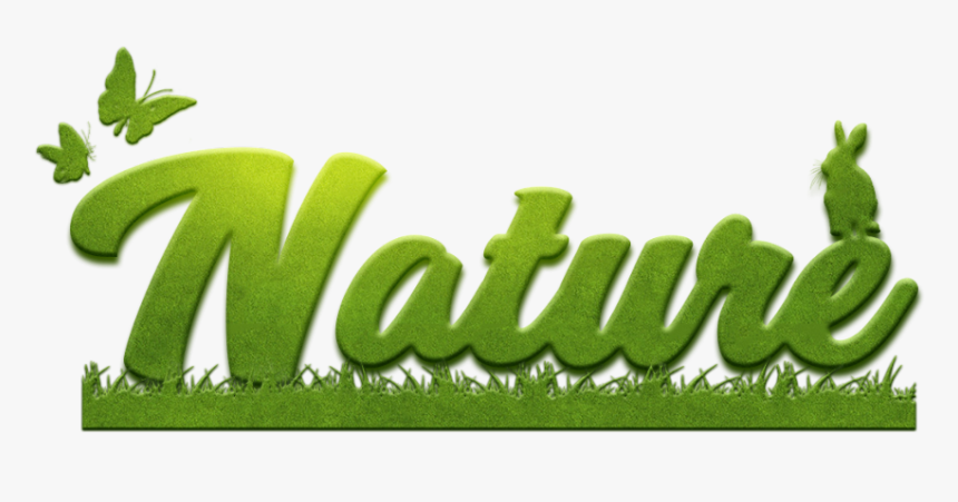 #ftestickers #text #typography #wordart #nature #green - Nature Text Png For Picsart, Transparent Png, Free Download