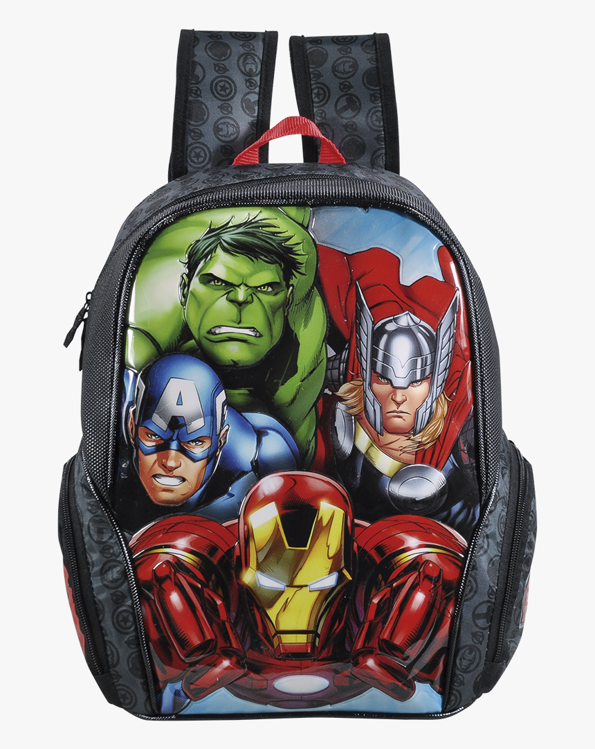 Mochila Escolar Os Vingadores A Team - Mochila Dos Vingadores De Rodinha, HD Png Download, Free Download