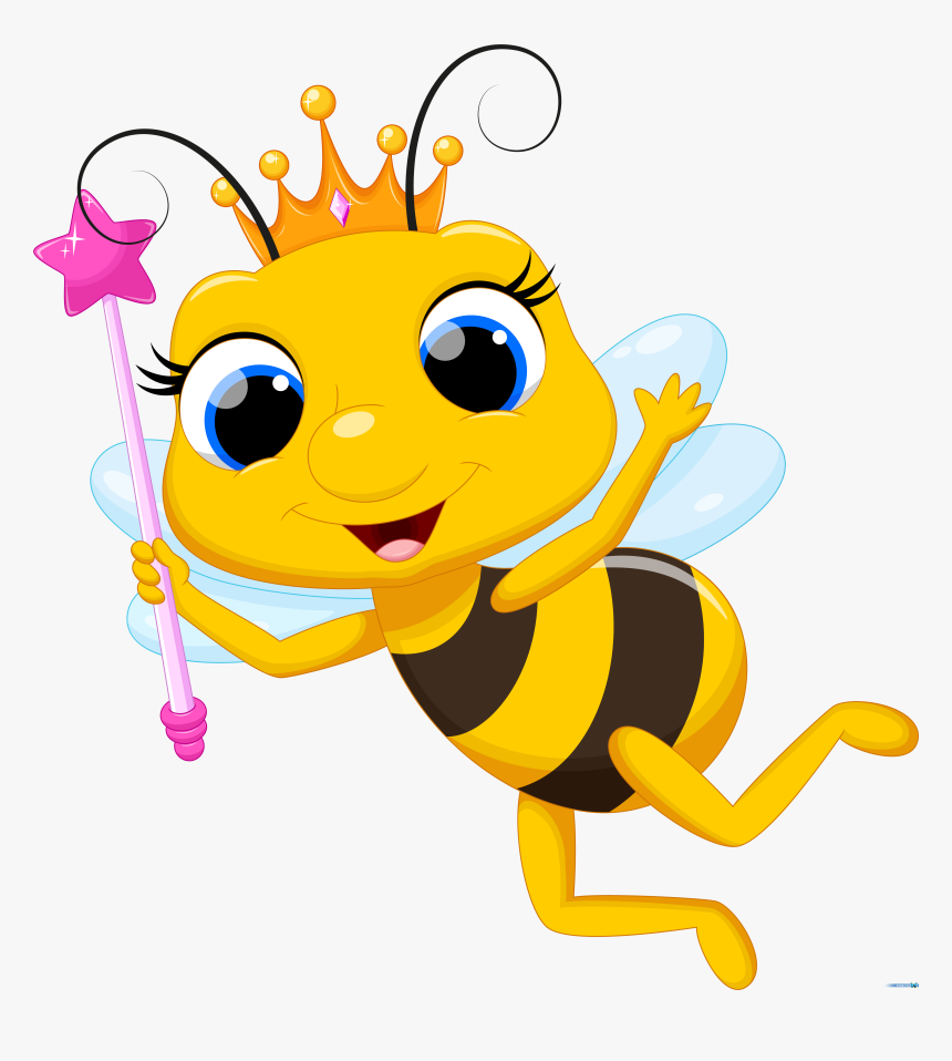 Queen Bee Clip Art - Cute Queen Bee Clipart, HD Png Download, Free Download