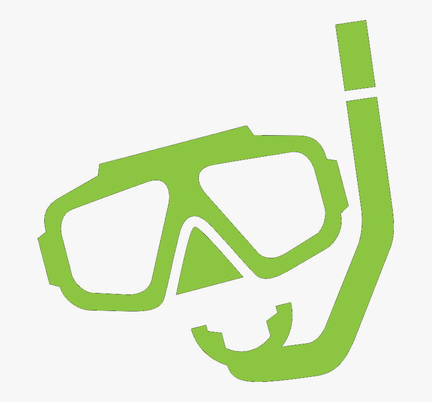 Goggles Clipart Snorkel Mask - Scuba Diving Mask Clipart, HD Png Download, Free Download
