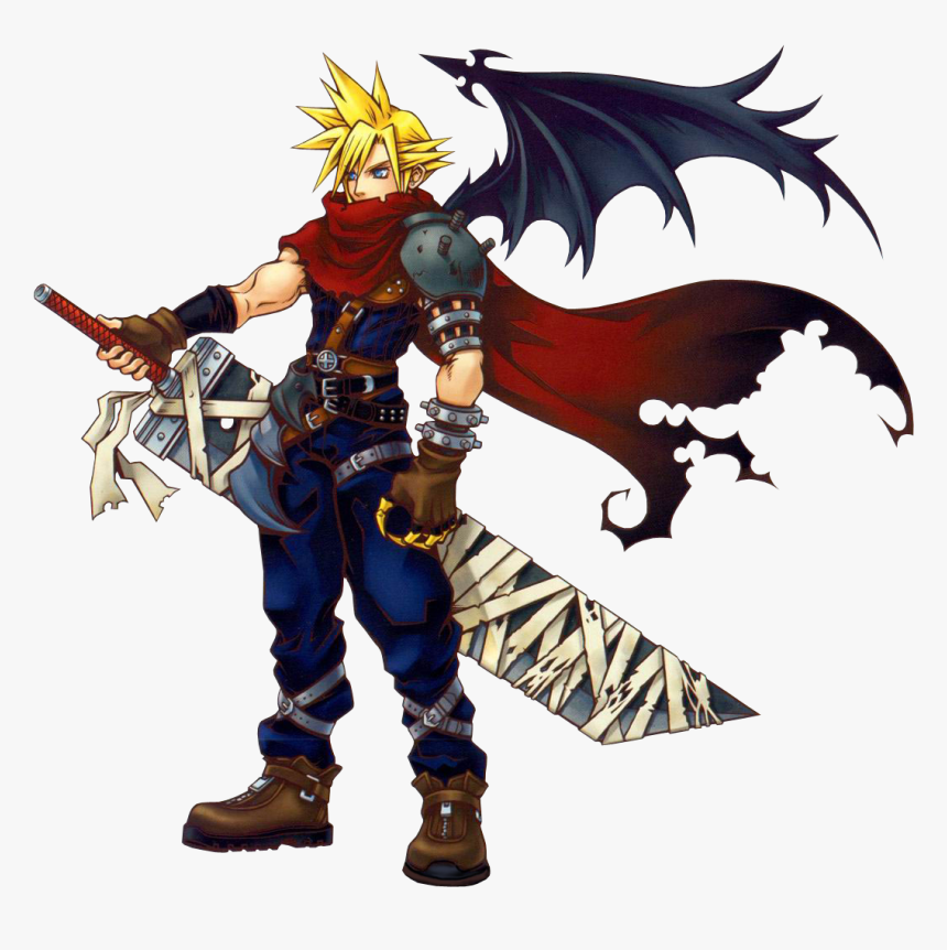 Kingdom Hearts Cloud Art, HD Png Download, Free Download