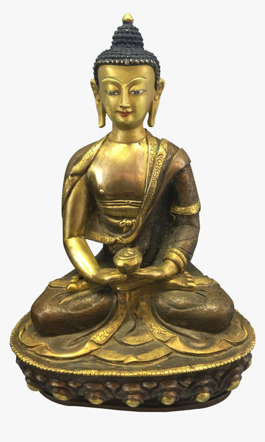 Asian Gilded Buddha Png, Transparent Png, Free Download