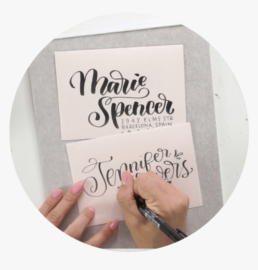 Learn How To Hand Letter And Create Your Own Hand Lettered - Paper, HD Png Download, Free Download