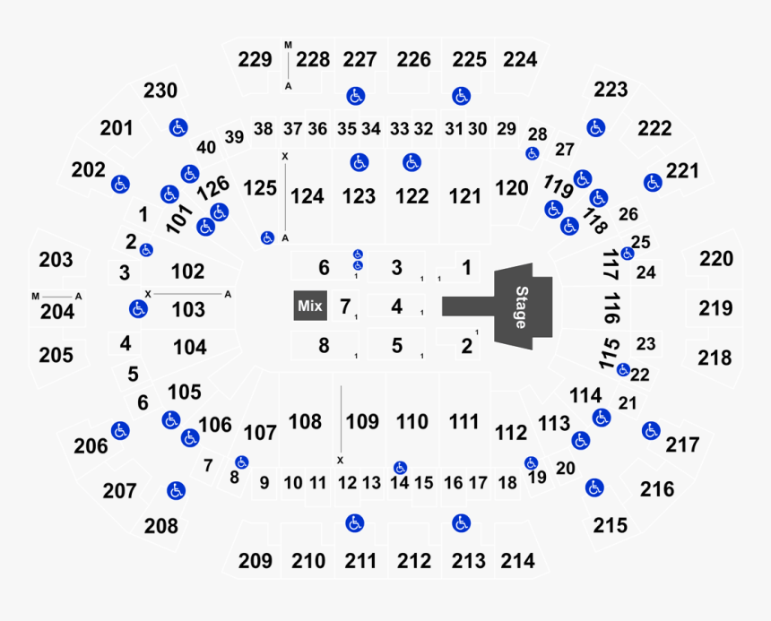 Save Mart Center Seating Chart Letter, HD Png Download, Free Download