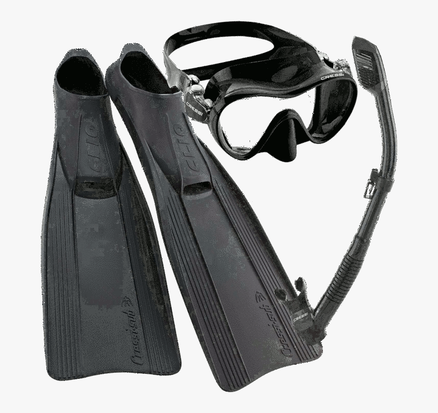 Professionals Diving Mask And Long Fins Set, HD Png Download, Free Download