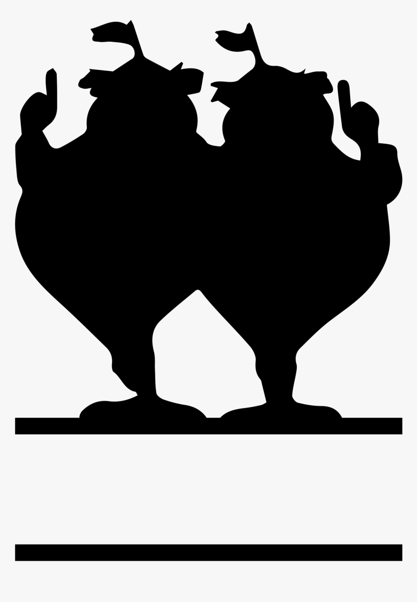 Transparent Alice In Wonderland Black And White Clipart - Tweedle Dee And Tweedle Dum Silhouette, HD Png Download, Free Download