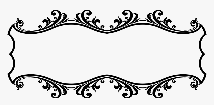 Flourish Frames Png - Decorative Text Frame Png, Transparent Png, Free Download