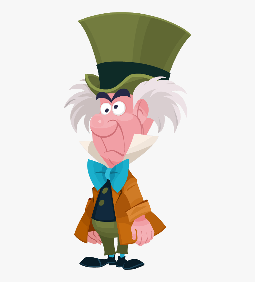 Clip Art Disney Transparent Png Stickpng - Cartoon Mad Hatter Alice In Wonderland, Png Download, Free Download