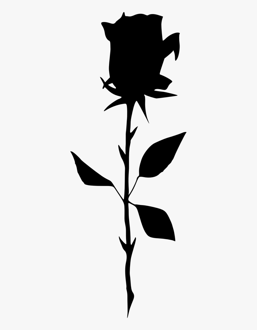Black And White Rose Clipart, HD Png Download, Free Download