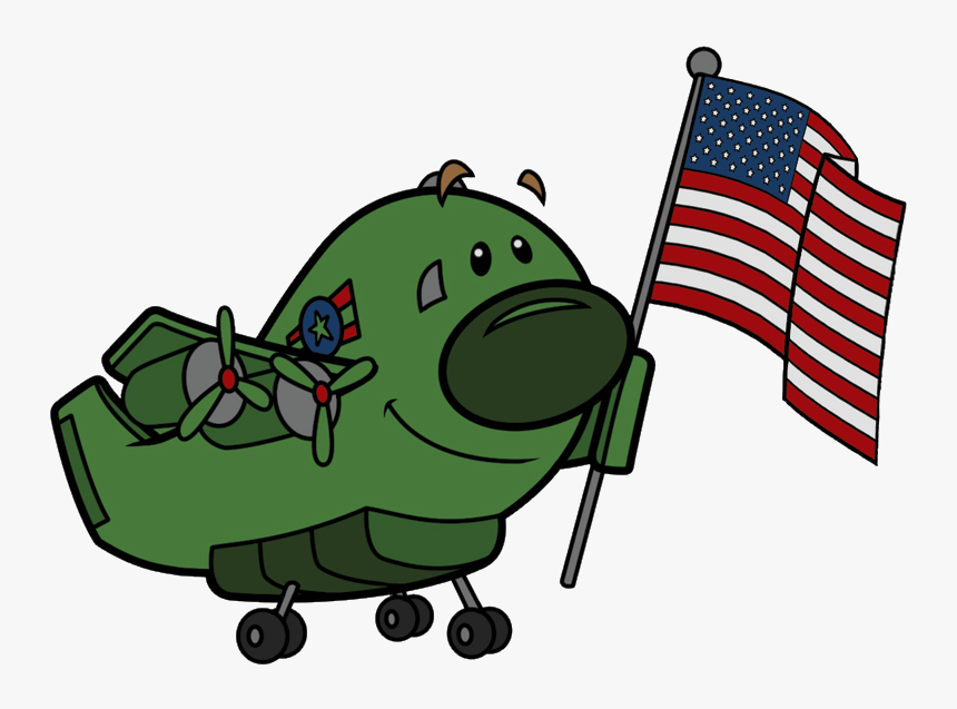 Rc130 American Flag Clipart , Png Download - Cartoon, Transparent Png, Free Download