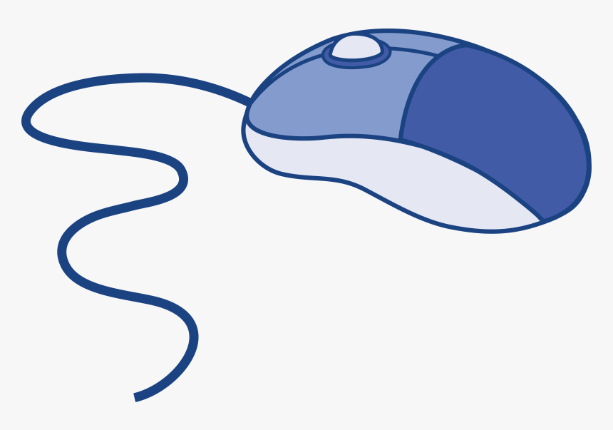 Blue Computer Mouse - Computer Mouse Clipart, HD Png Download, Free Download