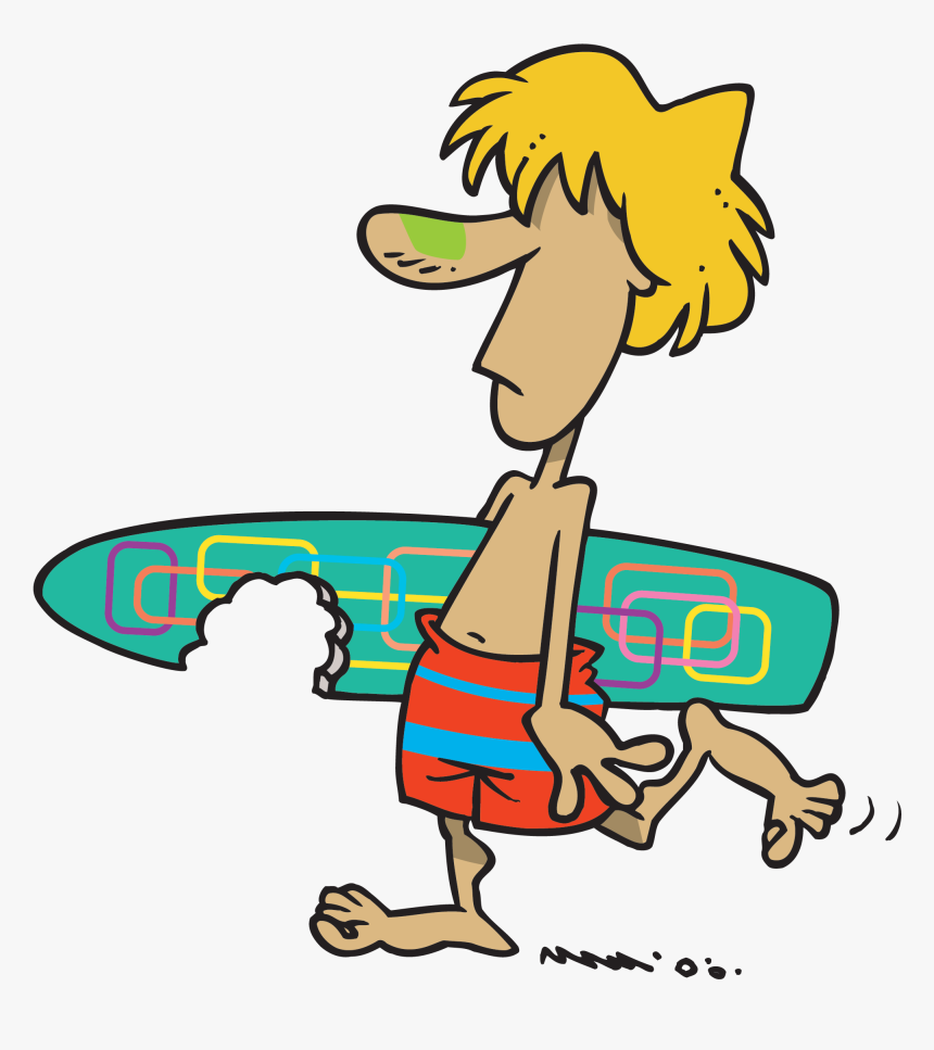 Cool Clipart Dude - Surfer Dude Clipart, HD Png Download, Free Download