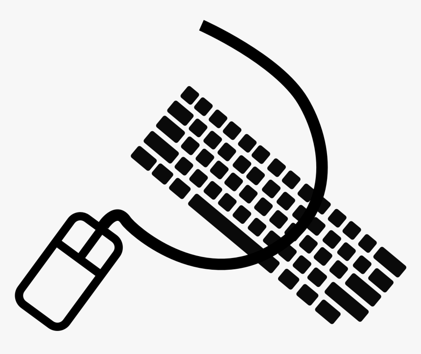 Keyboard Mouse Peripherals Free Picture - Keyboard And Mouse Vector, HD Png Download, Free Download