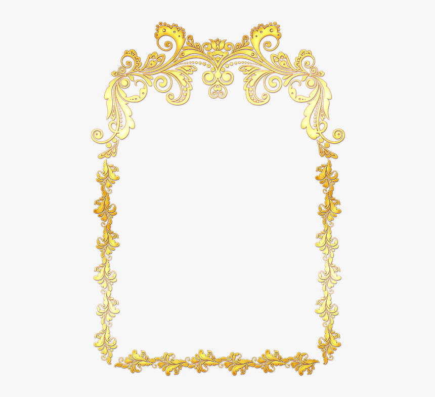 Frame, Decorative, Gold, Ornament - Picture Frame, HD Png Download, Free Download