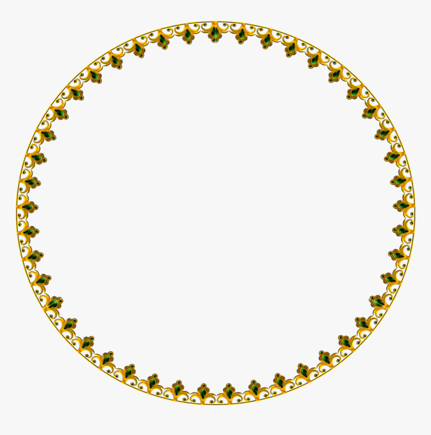 Circle Dot Gold Frame, HD Png Download, Free Download