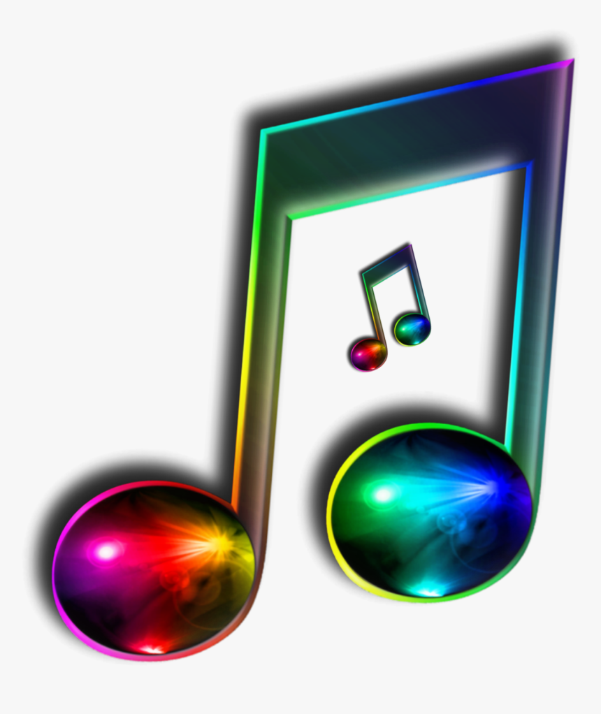 #music #note #music Note #love Music #rainbow #colorful - Rainbow Musical Notes Transparent, HD Png Download, Free Download