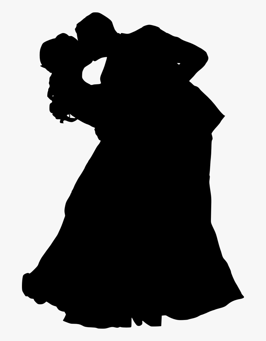 Bride And Groom Silhouette - Bride And Groom Silhouette Png, Transparent Png, Free Download