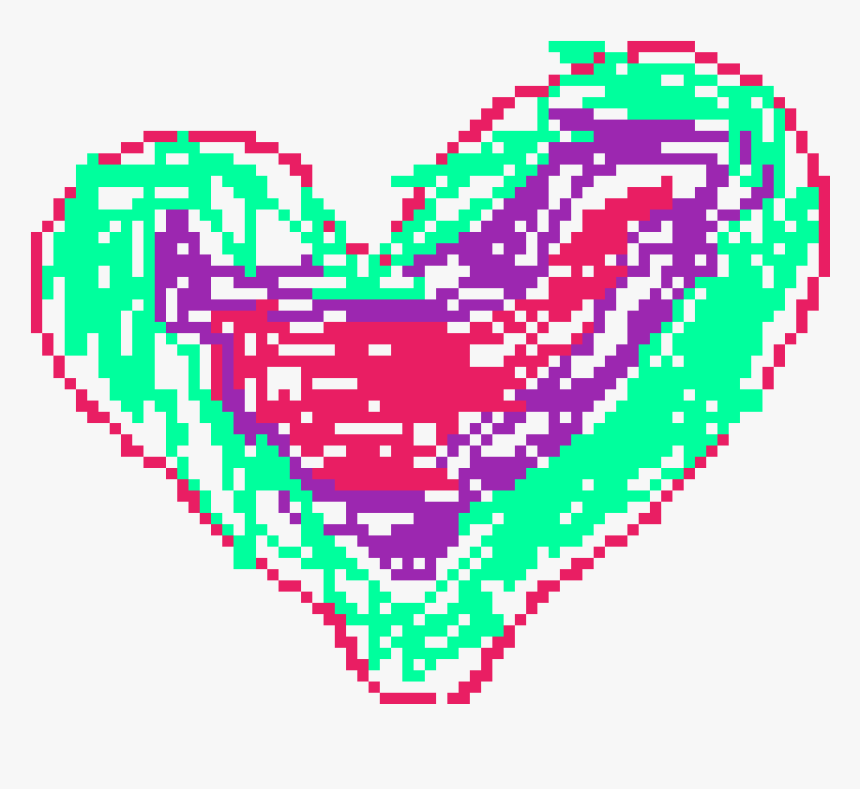 A Rainbow Heart - Heart, HD Png Download, Free Download