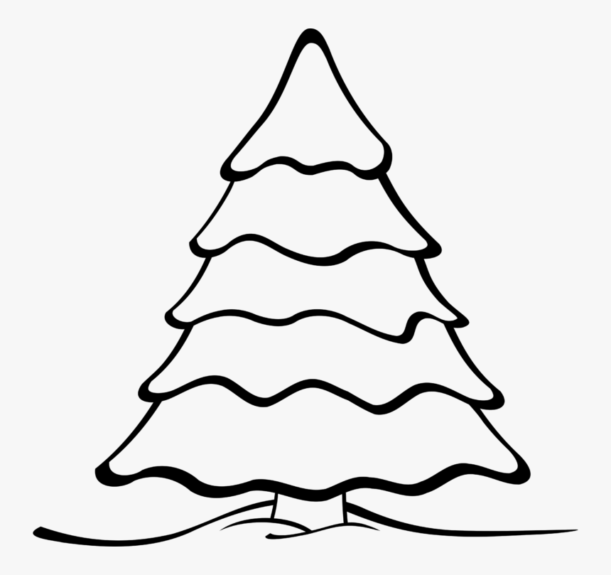 Christmas Ornament Black And White Black And White - Christmas Tree Coloring Pages, HD Png Download, Free Download