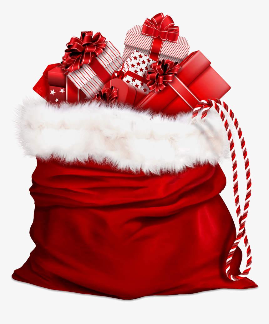 Christmas Santa Bag Png, Transparent Png, Free Download