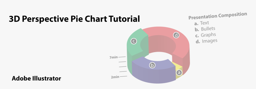 3d Pie Chart In Illustrator - 3d Logo Tutorial, HD Png Download, Free Download